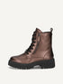 Caprice Thermo Lined Metallic Leather Lace-Up Boot 9-26229-43